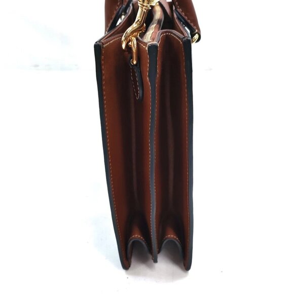 Gucci Hand Bag Black Leather 756-062525 - Picture 3 of 14